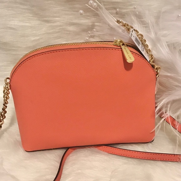 🧡NEW MICHAEL KORS 🧡 MK EMMY CROSSBODY DOME - Picture 5 of 8